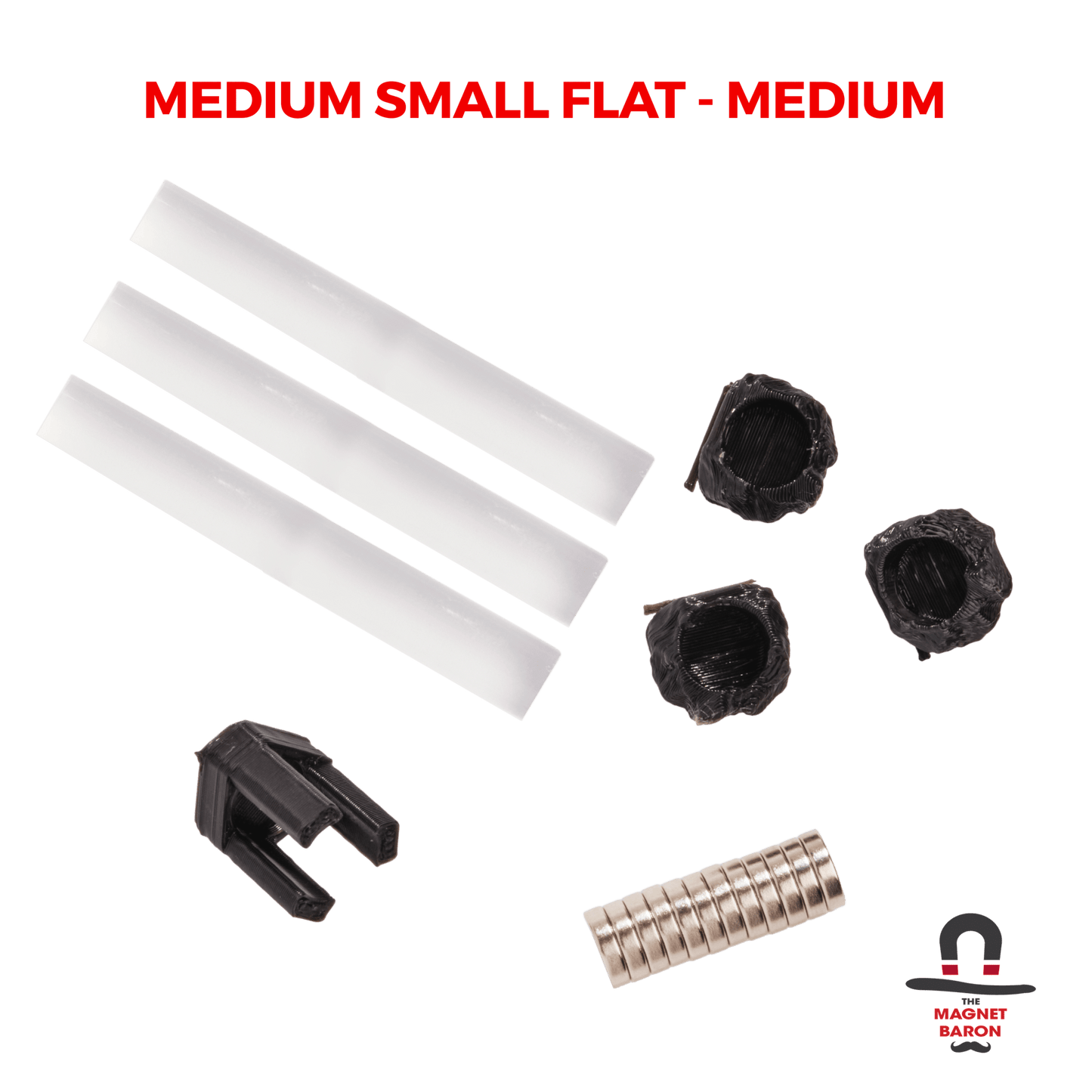 3 Sets Medium Small Flat Magnetic Flight Stands - Magnet Baron