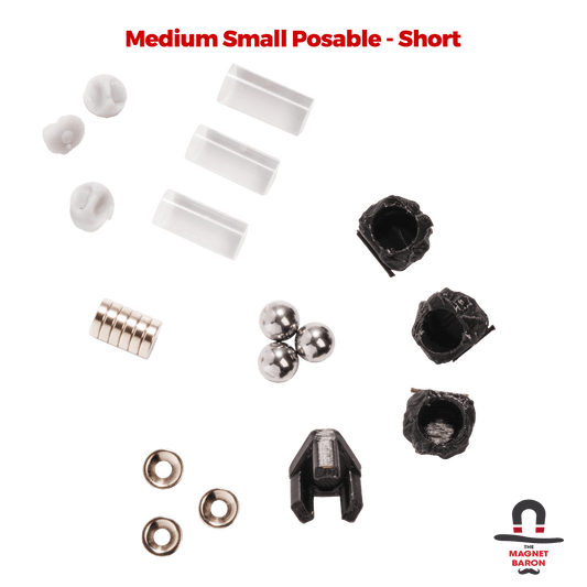 3 Sets Skywarden & Endrinrigger Custom Medium Small Posable Magnetic Flight Stands - Short - Magnet Baron