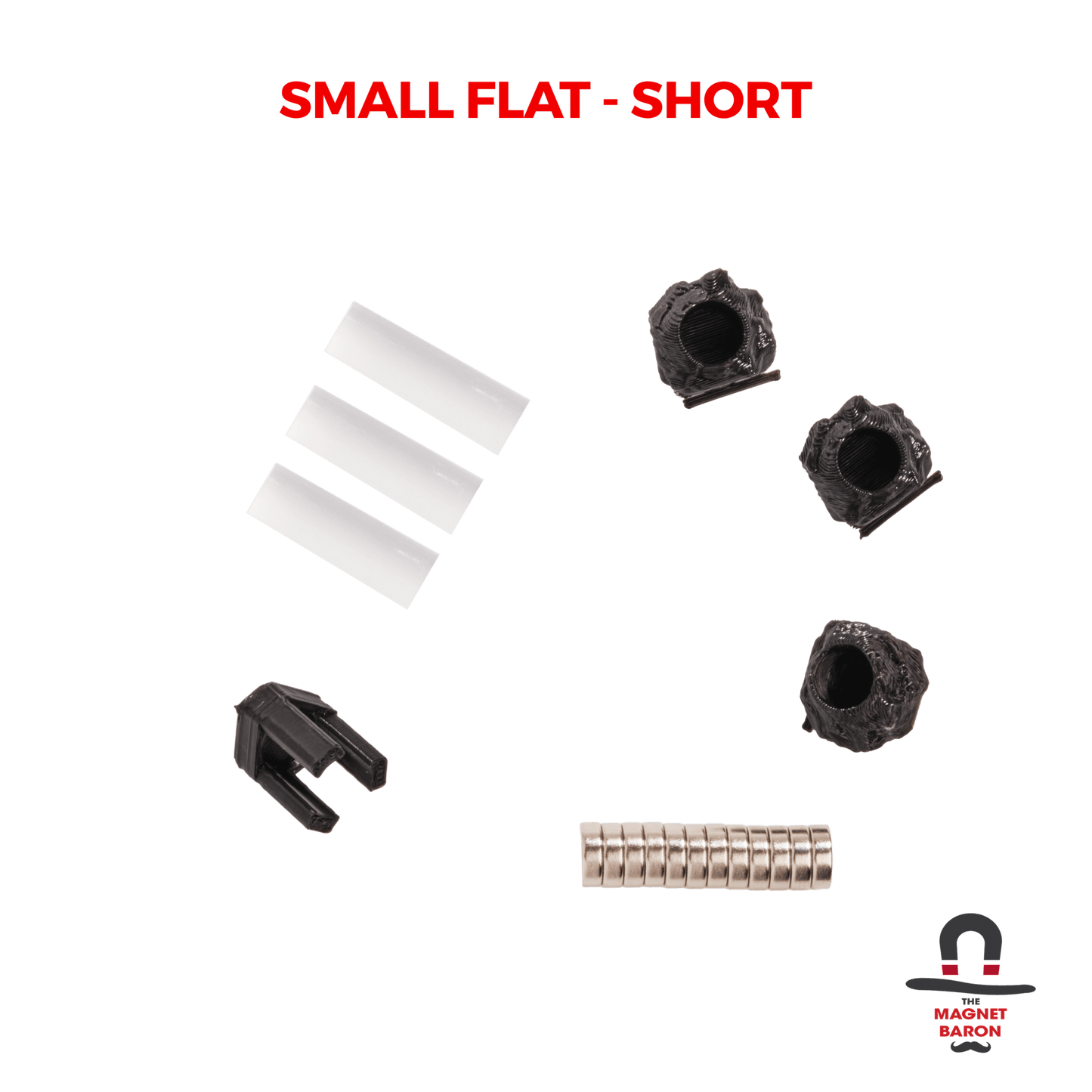 Collapsible miniature flight stand with N52 magnets, small flat design for easy transport