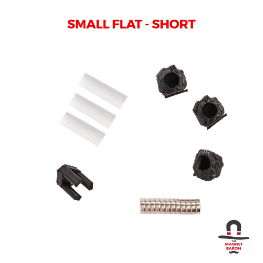 3 Sets Small Flat Magnetic Flight Stands - Magnet Baron