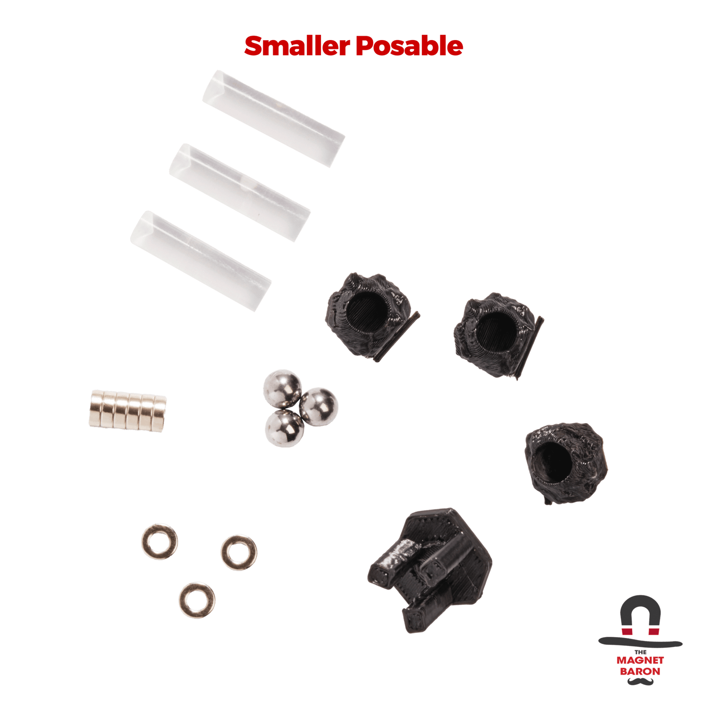 3 Sets SmallER Posable Magnetic Flight Stands - Magnet Baron