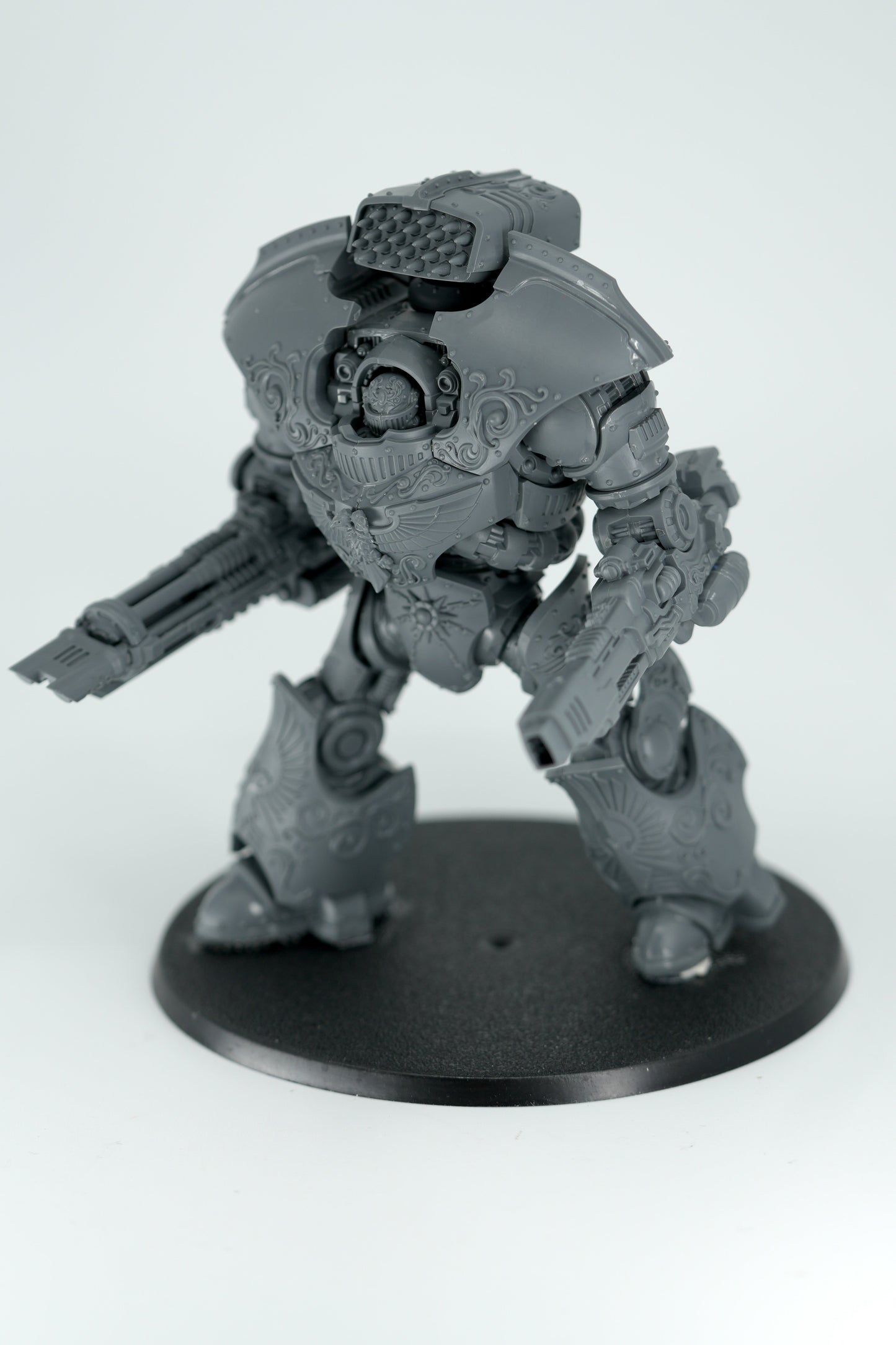 Telemon Dreadnought with magnetized swappable arms, finished model, second view