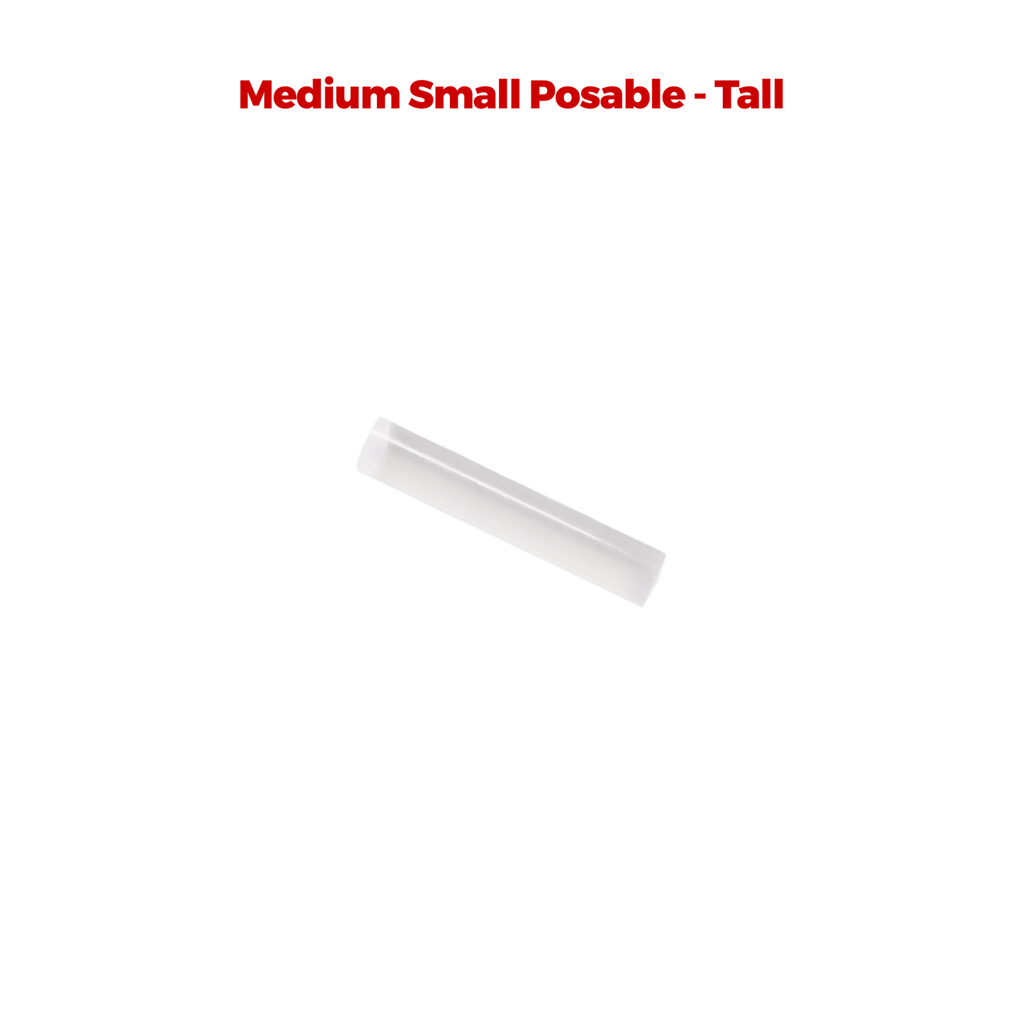 8mm (Approximately 5/16") Medium Small Posable Acrylic