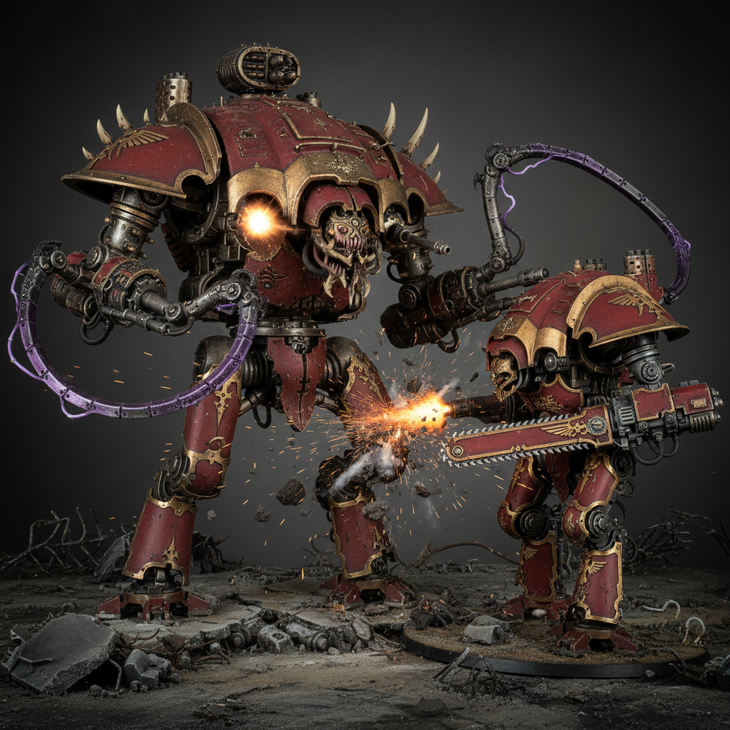 Defiler vs Knight Destrier Battle