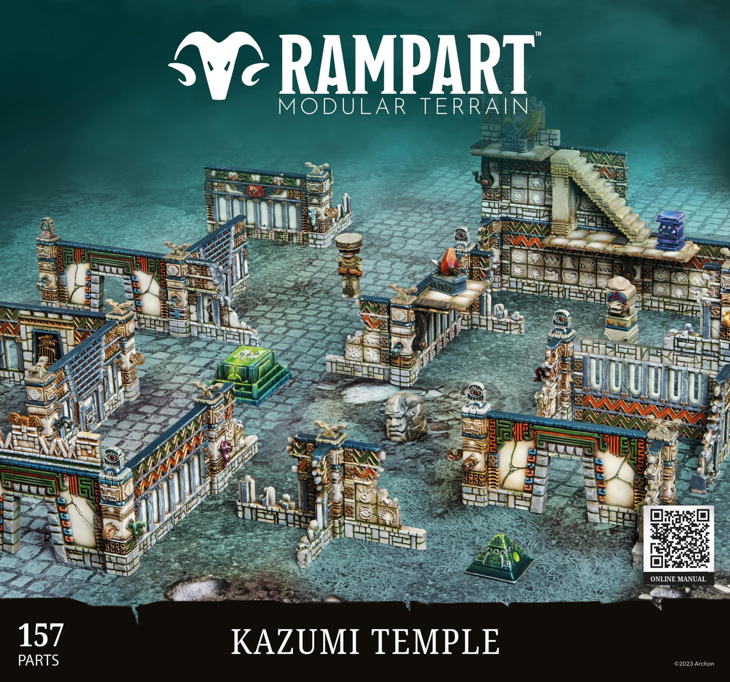 Kazumi Temple - Rampart Magnetic Modular Terrain - Magnet Baron