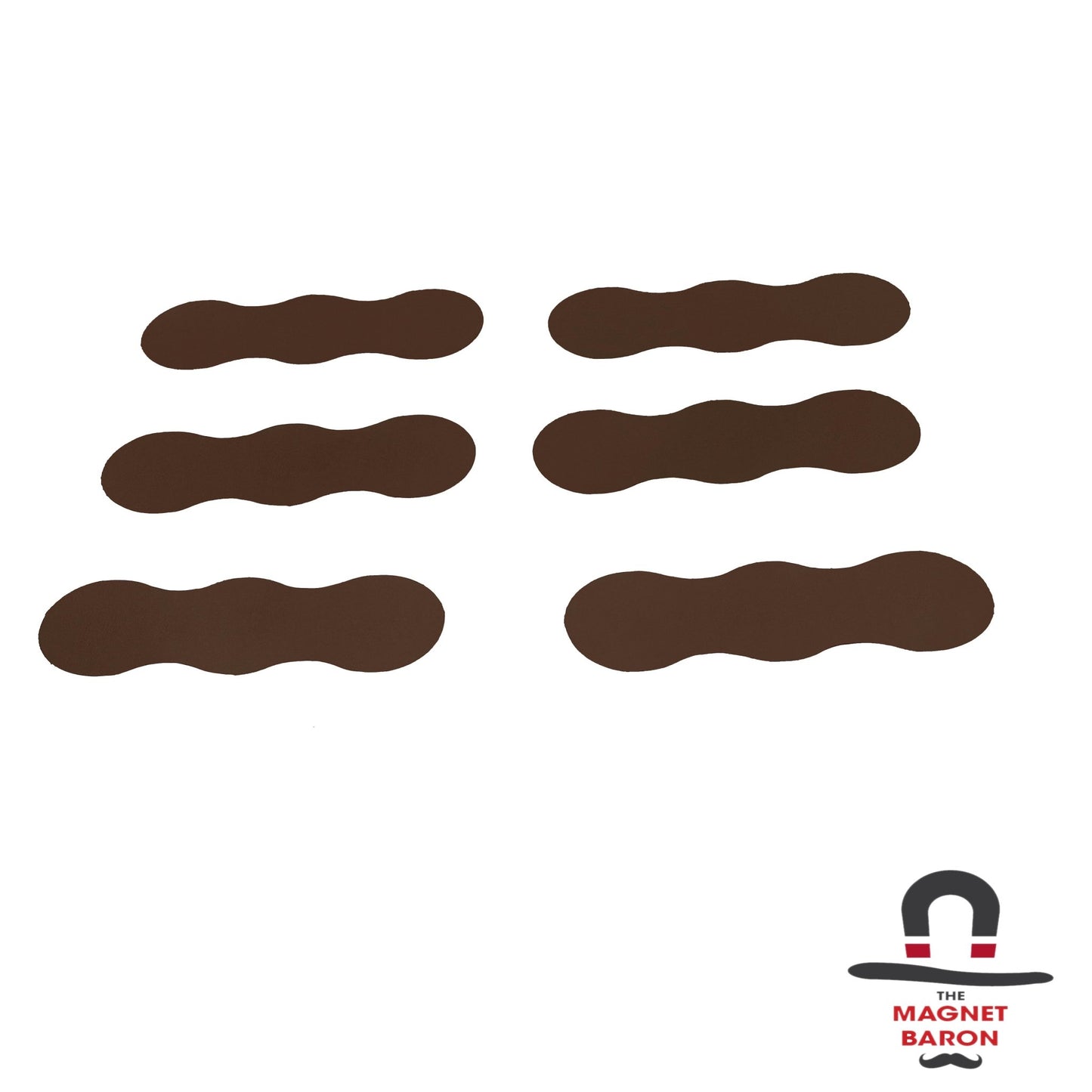 6pcs 3 - Man Straight Flex Adhesive Tray - Magnet Baron