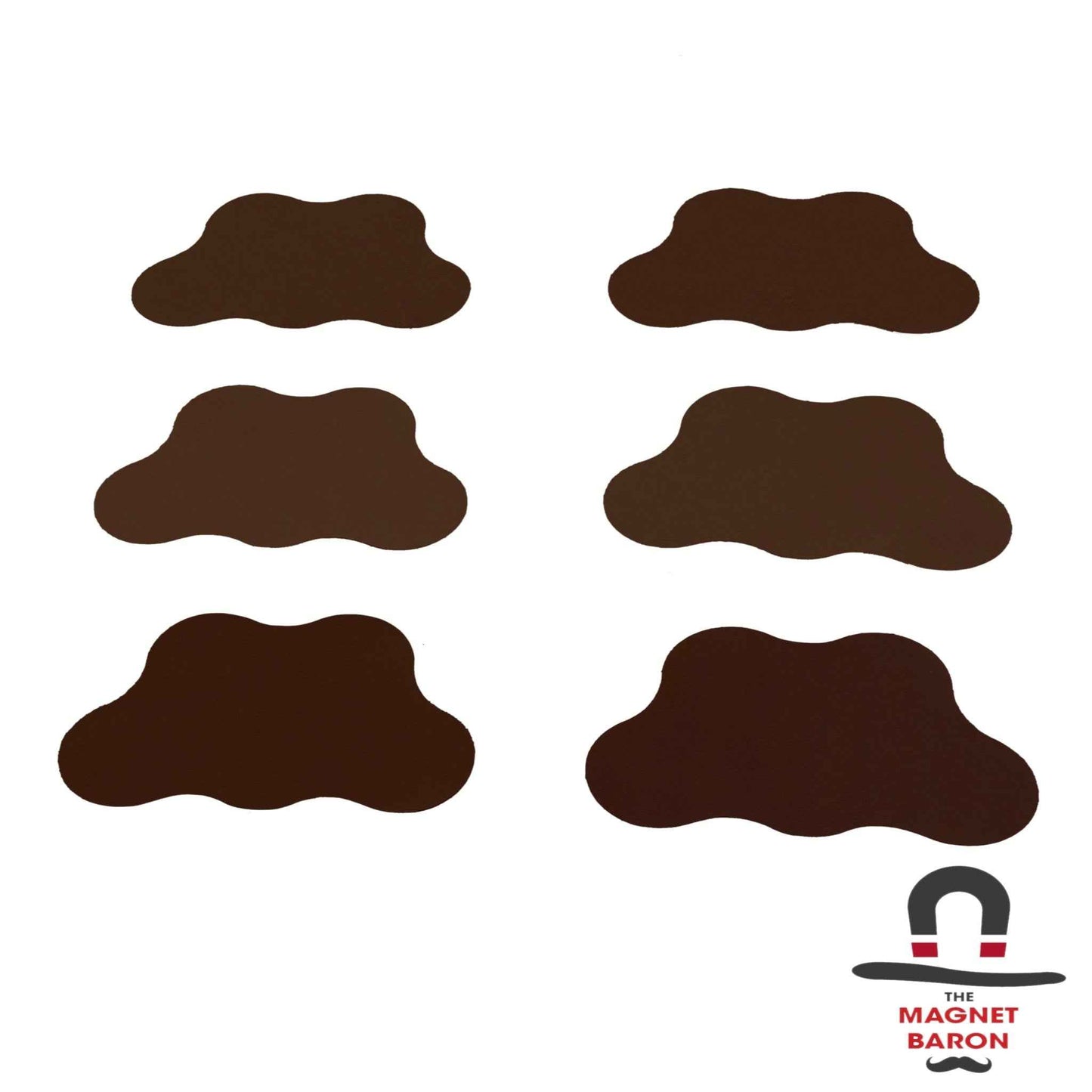 6pcs 5-Man Cloud Flex Adhesive Tray Magnets