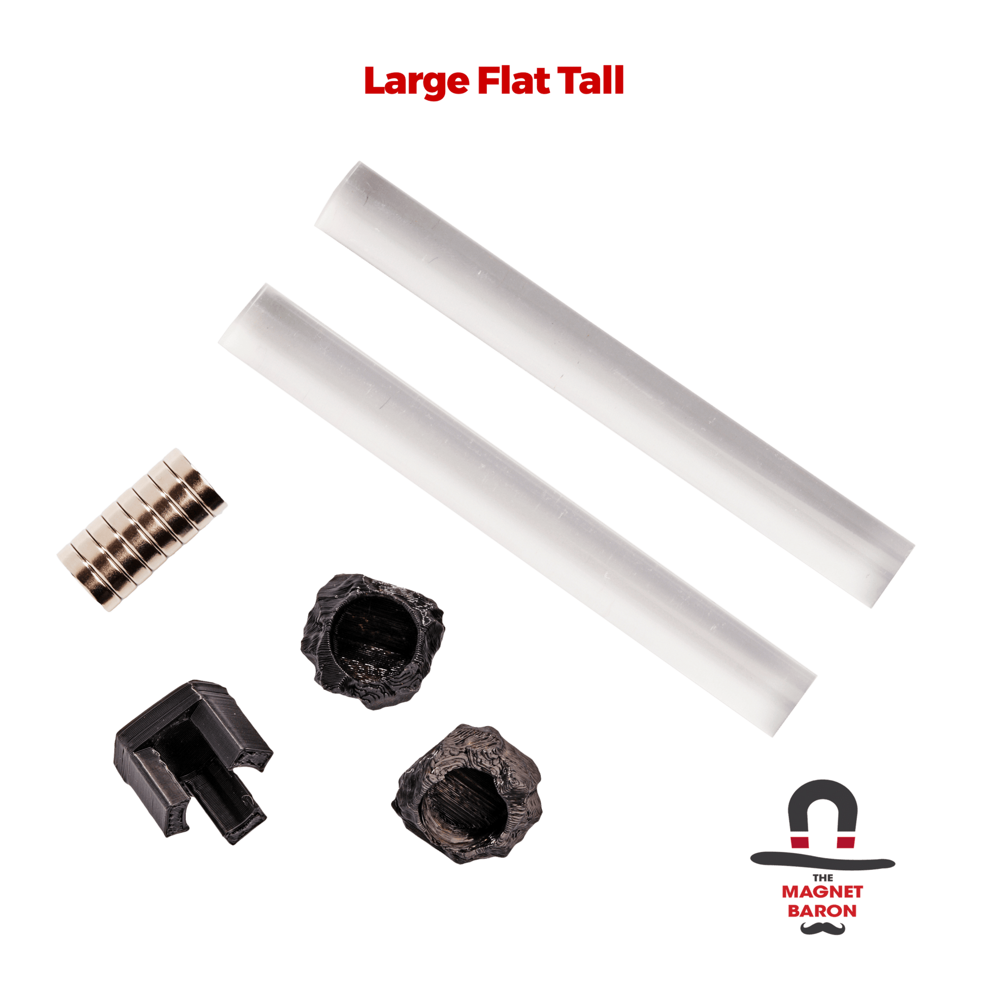 2 Sets Large Flat Magnetic Flight Stands - Magnet Baron