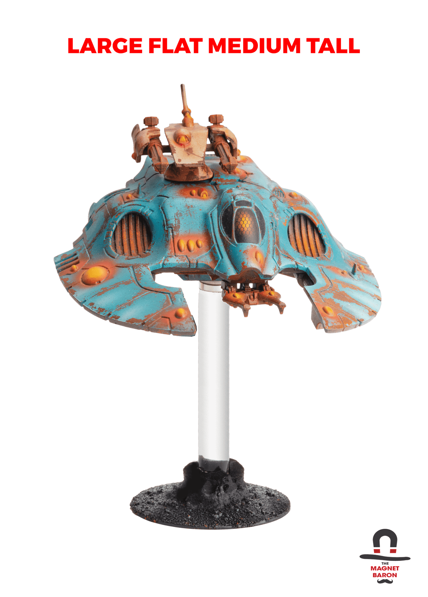 2 Sets Large Flat Magnetic Flight Stands - Magnet Baron