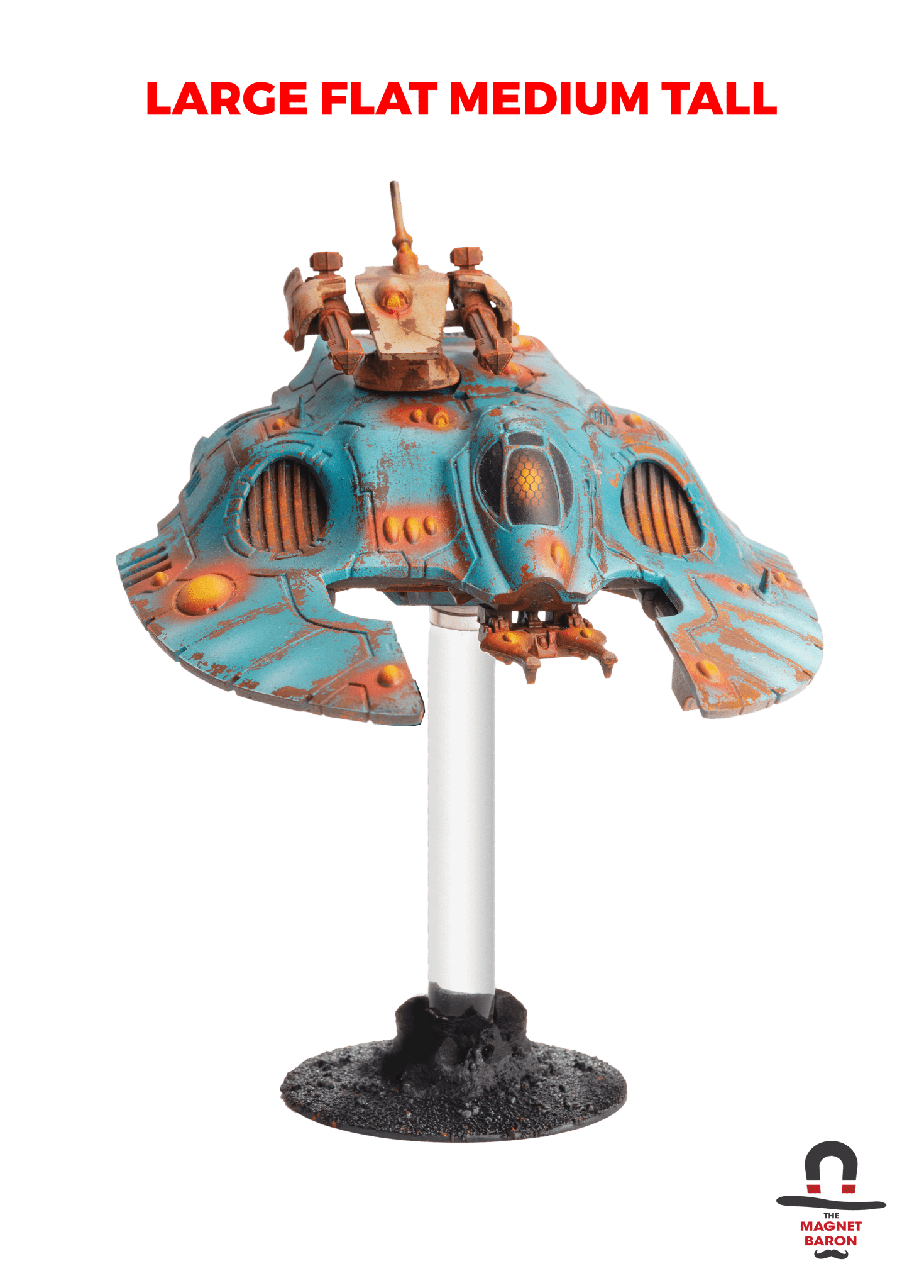 2 Sets Large Flat Magnetic Flight Stands - Magnet Baron