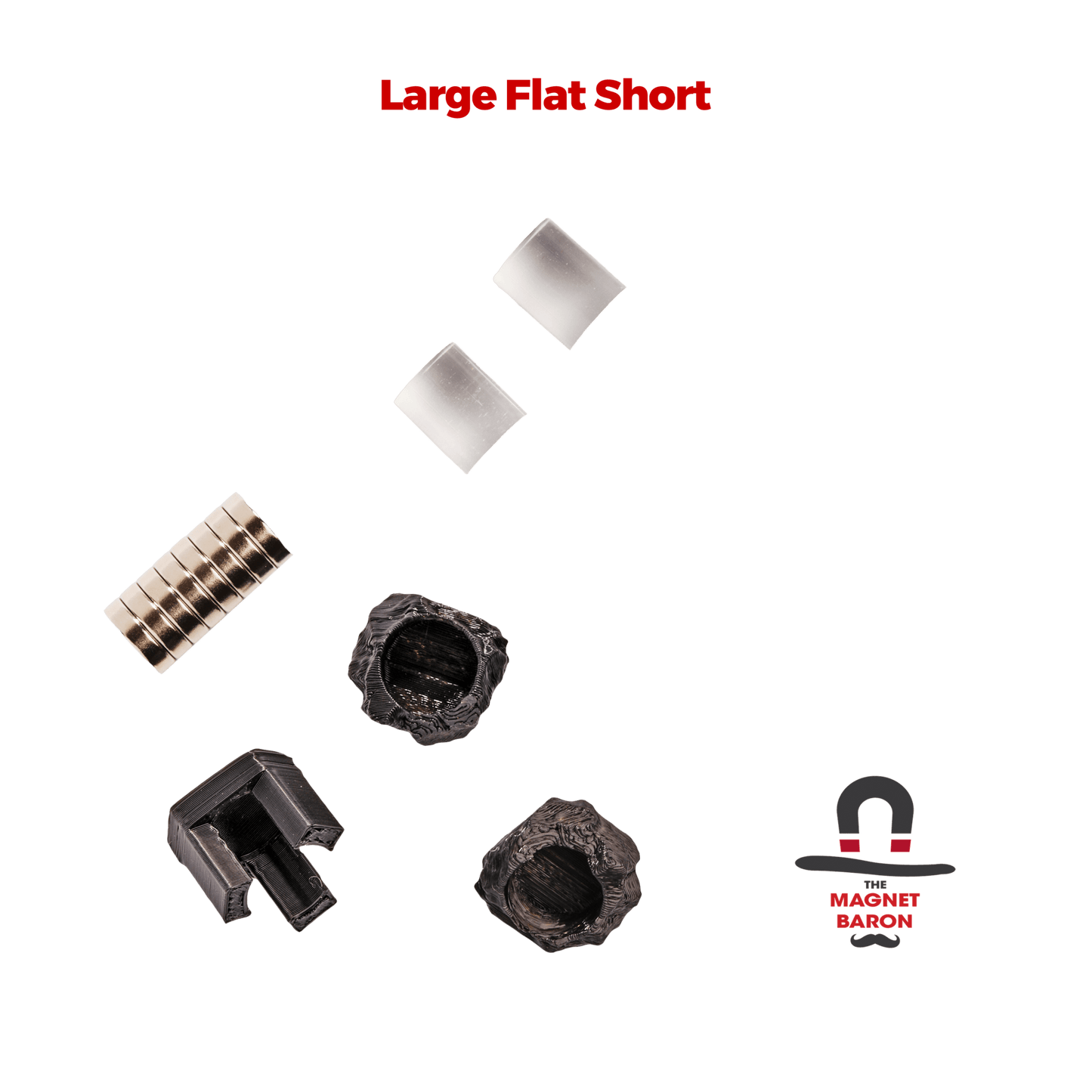 2 Sets Large Flat Magnetic Flight Stands - Magnet Baron