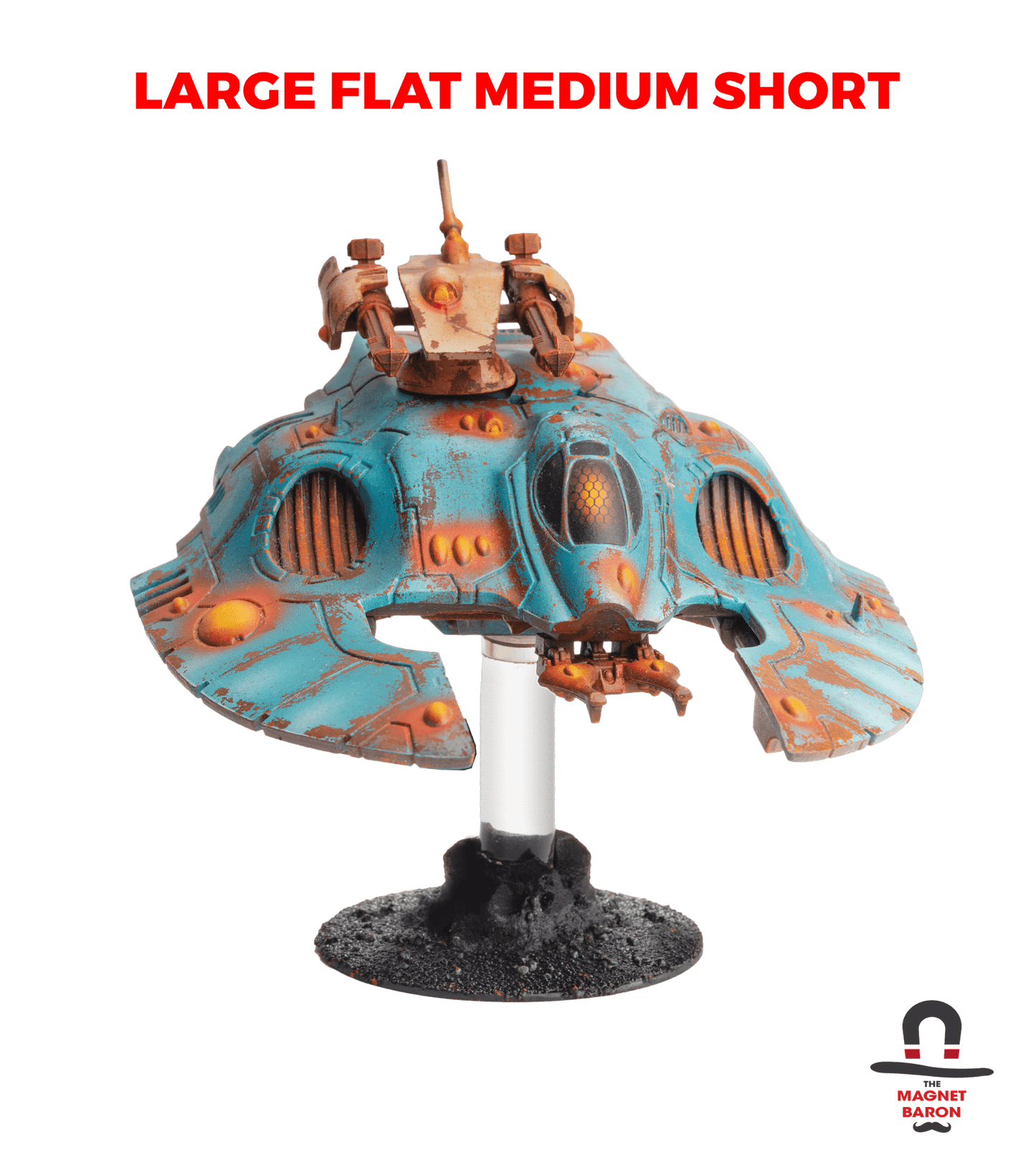 2 Sets Large Flat Magnetic Flight Stands - Magnet Baron