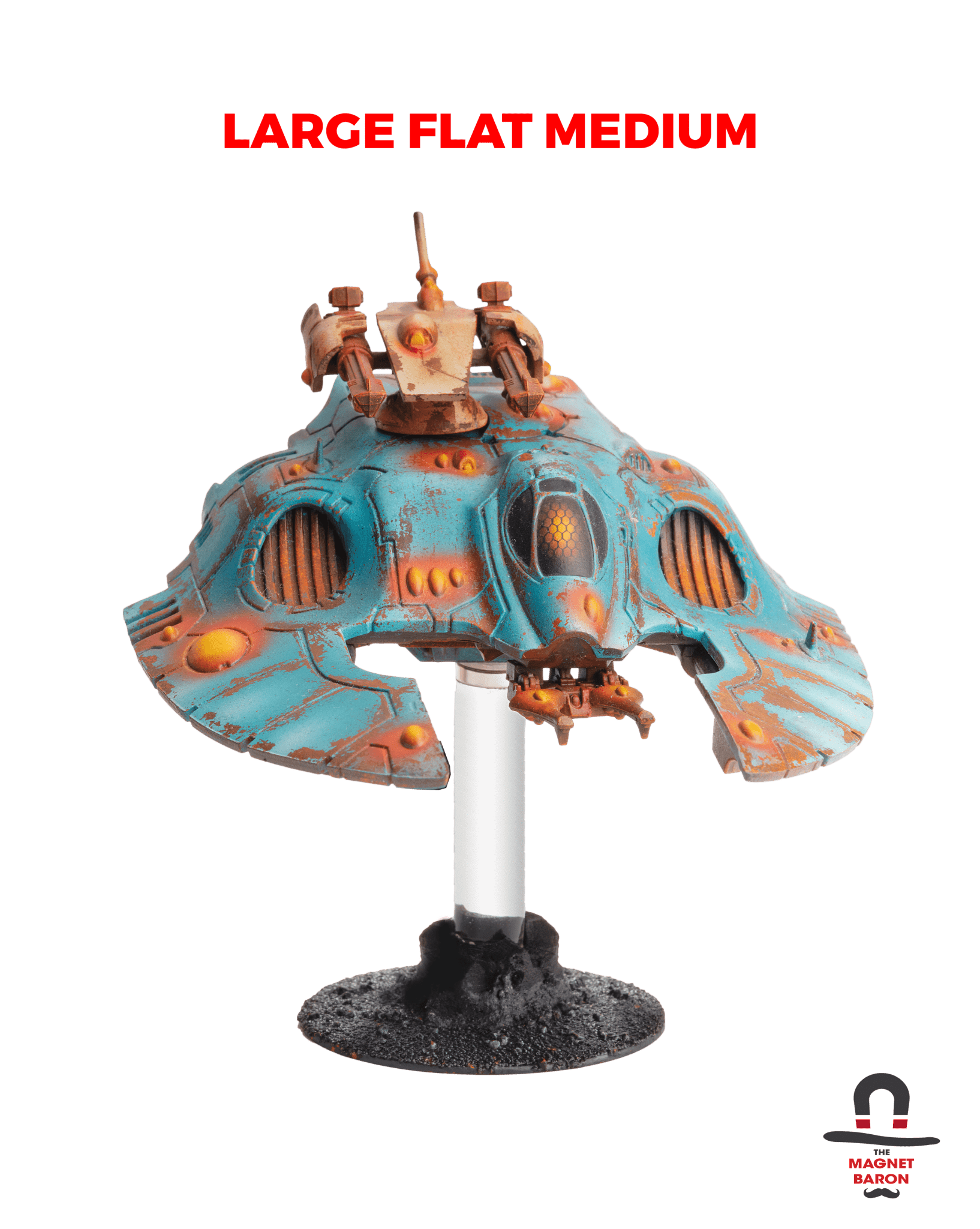 2 Sets Large Flat Magnetic Flight Stands - Magnet Baron