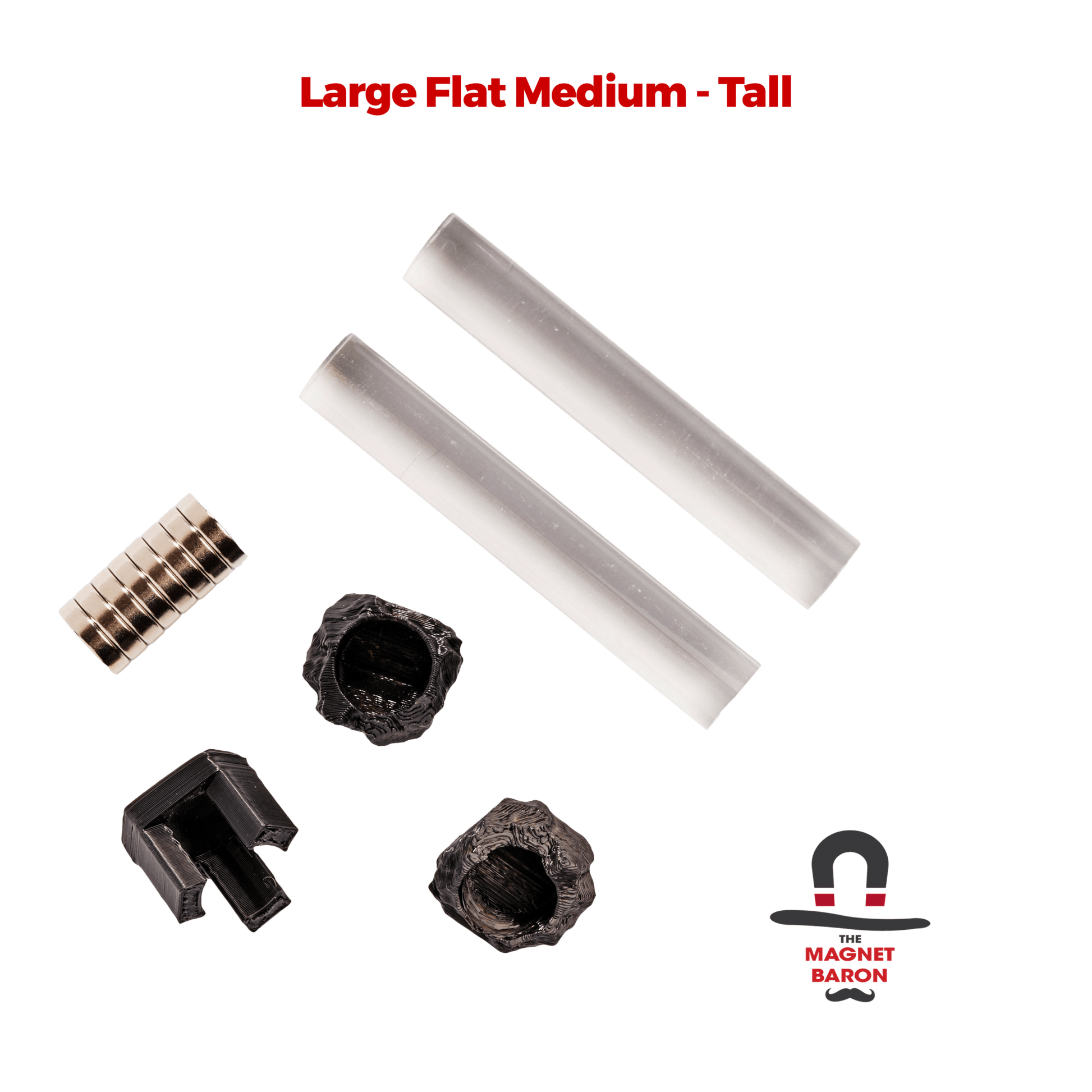 2 Sets Large Flat Magnetic Flight Stands - Magnet Baron