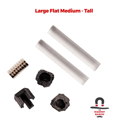 2 Sets Large Flat Magnetic Flight Stands - Magnet Baron