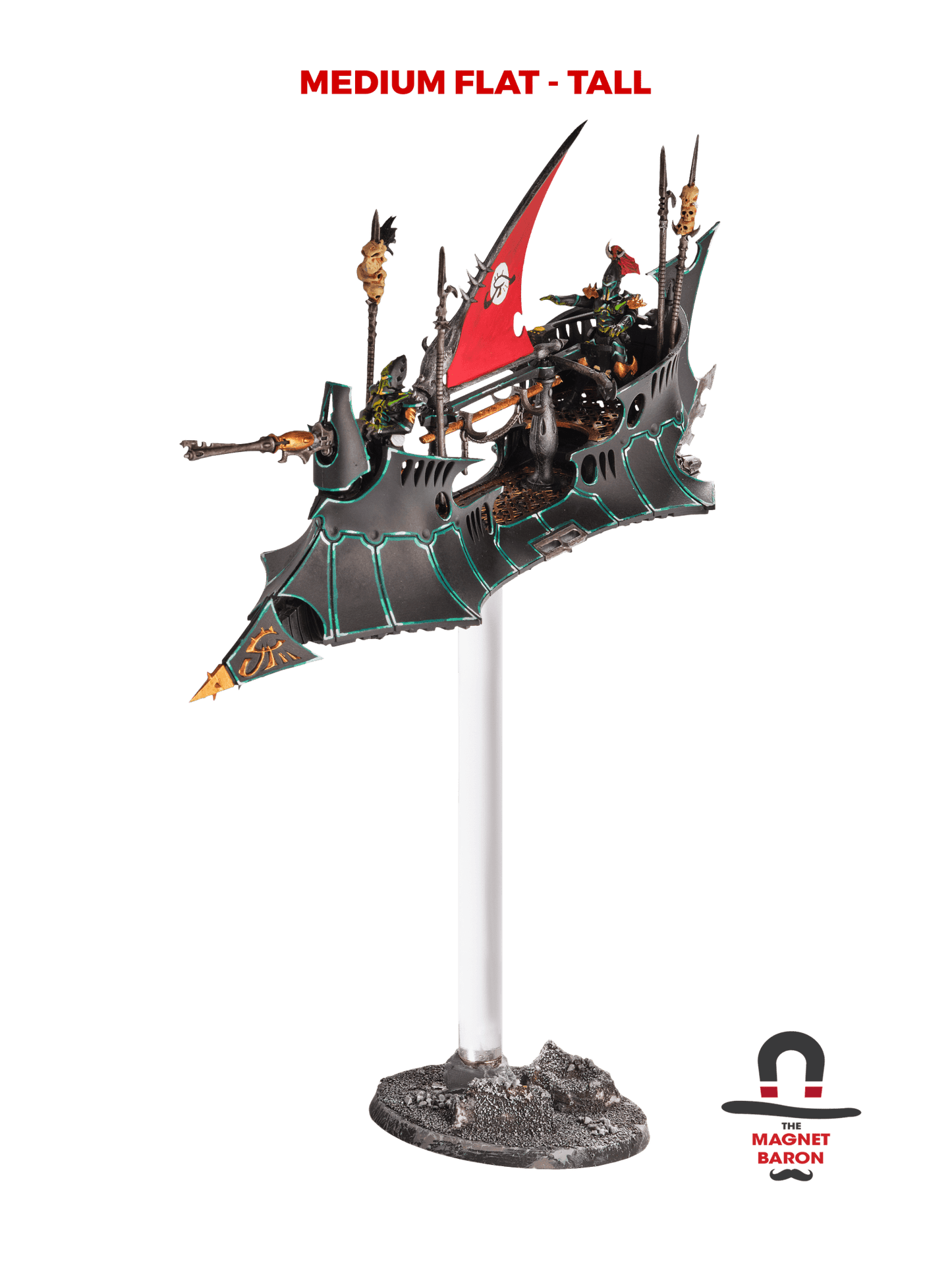 2 Sets Medium Flat Magnetic Flight Stands - Magnet Baron