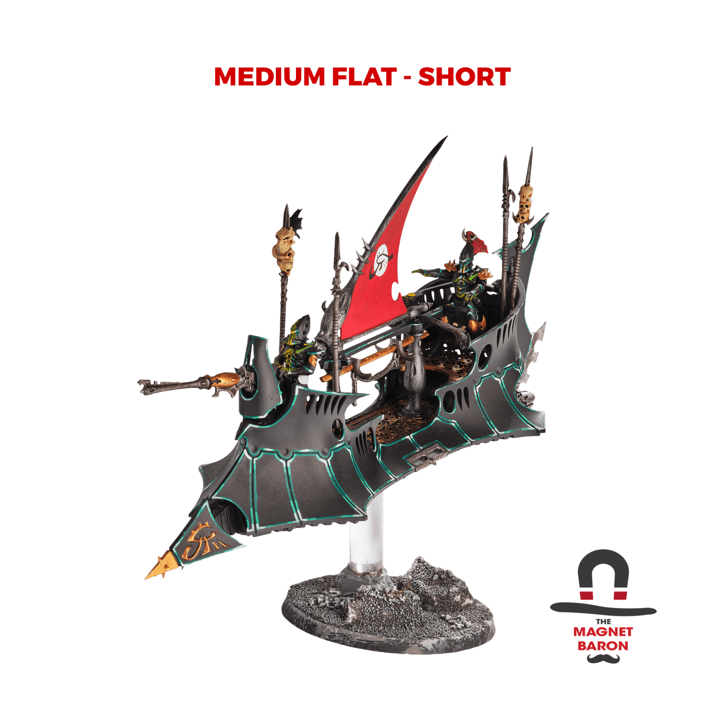 2 Sets Medium Flat Magnetic Flight Stands - Magnet Baron