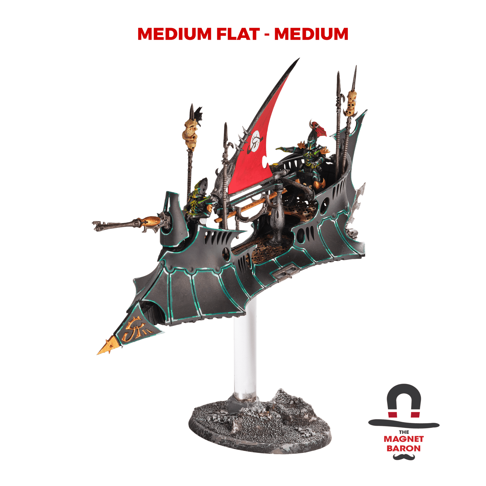 2 Sets Medium Flat Magnetic Flight Stands - Magnet Baron