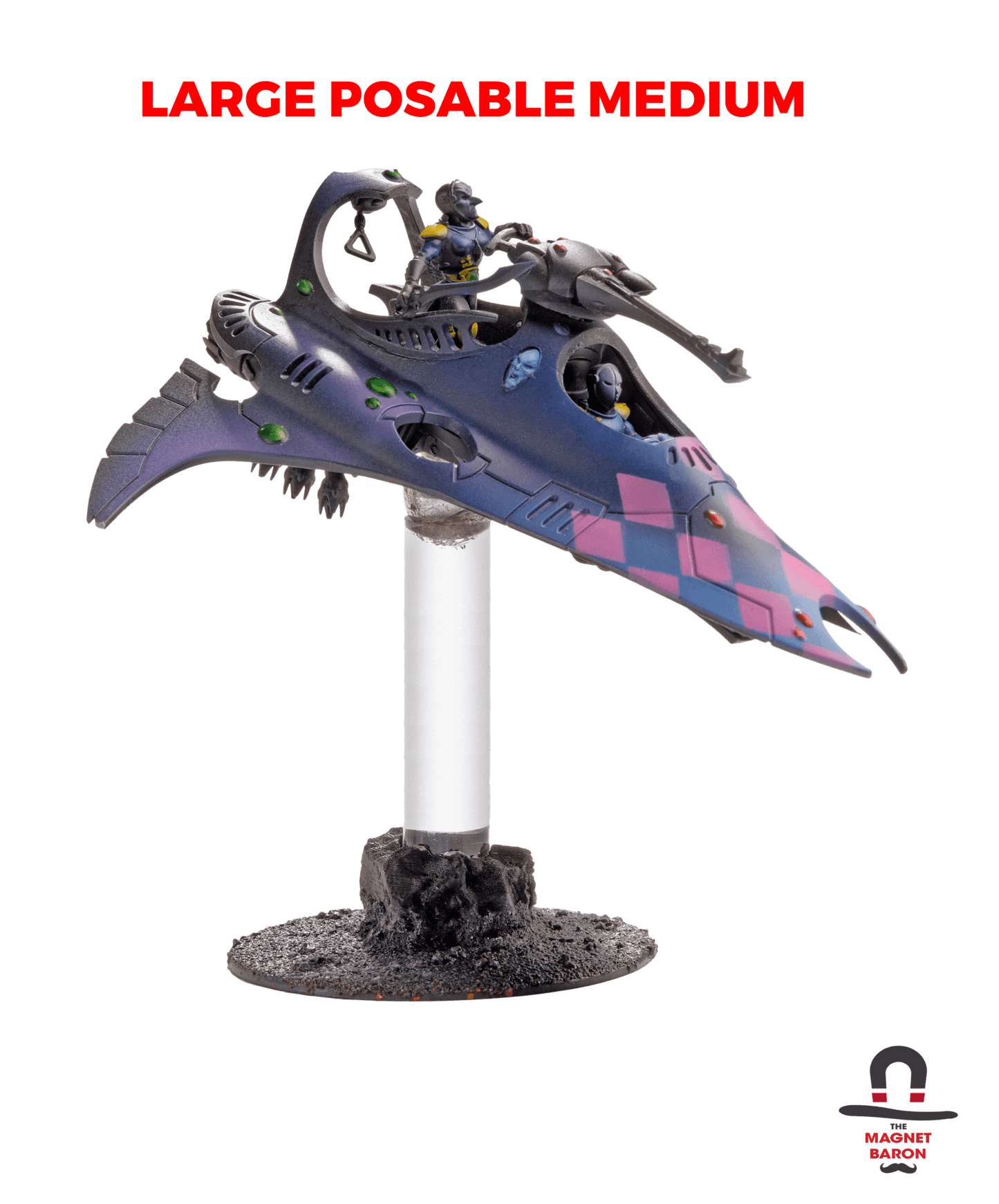 3 Sets Large Posable Magnetic Flight Stands - Magnet Baron