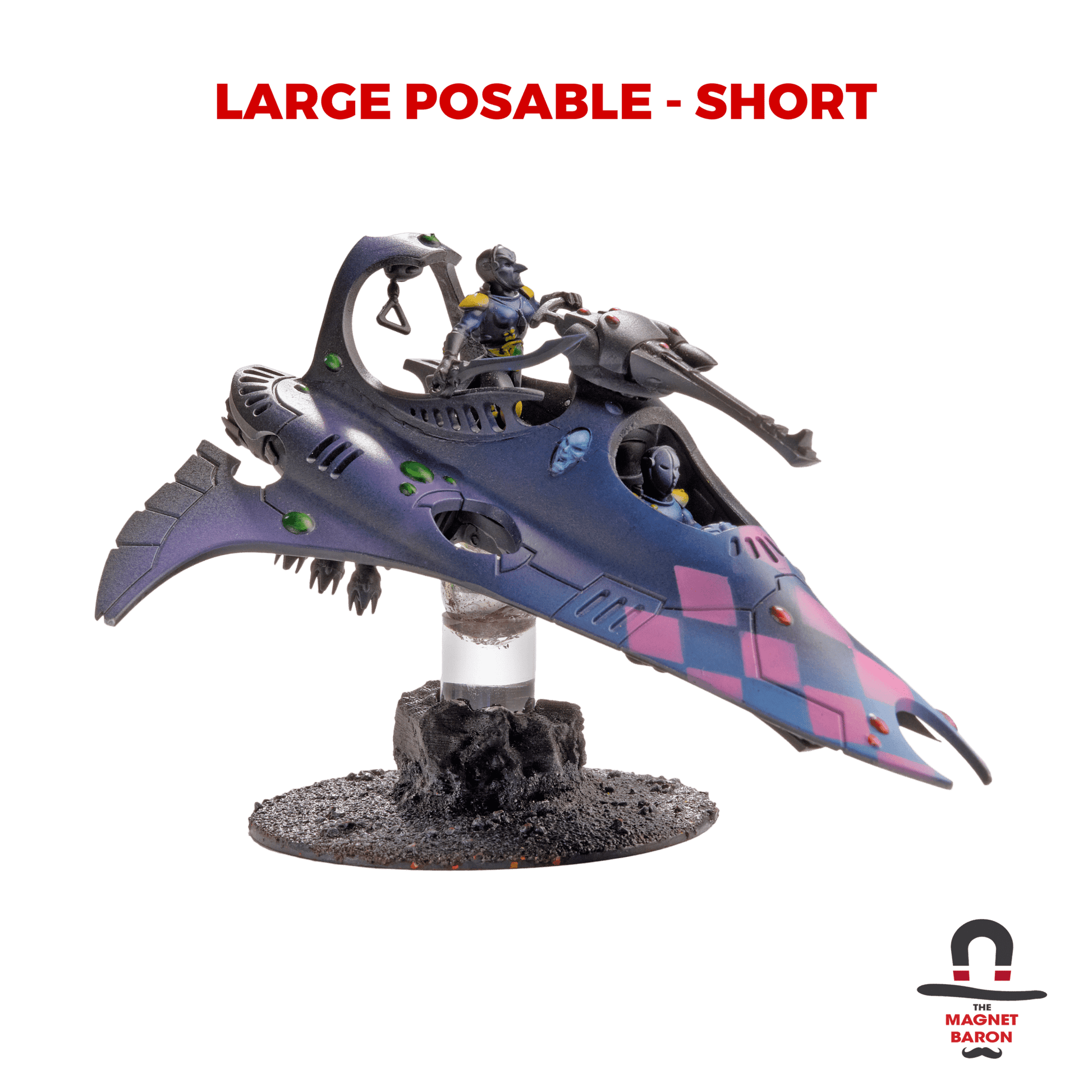 3 Sets Large Posable Magnetic Flight Stands - Magnet Baron