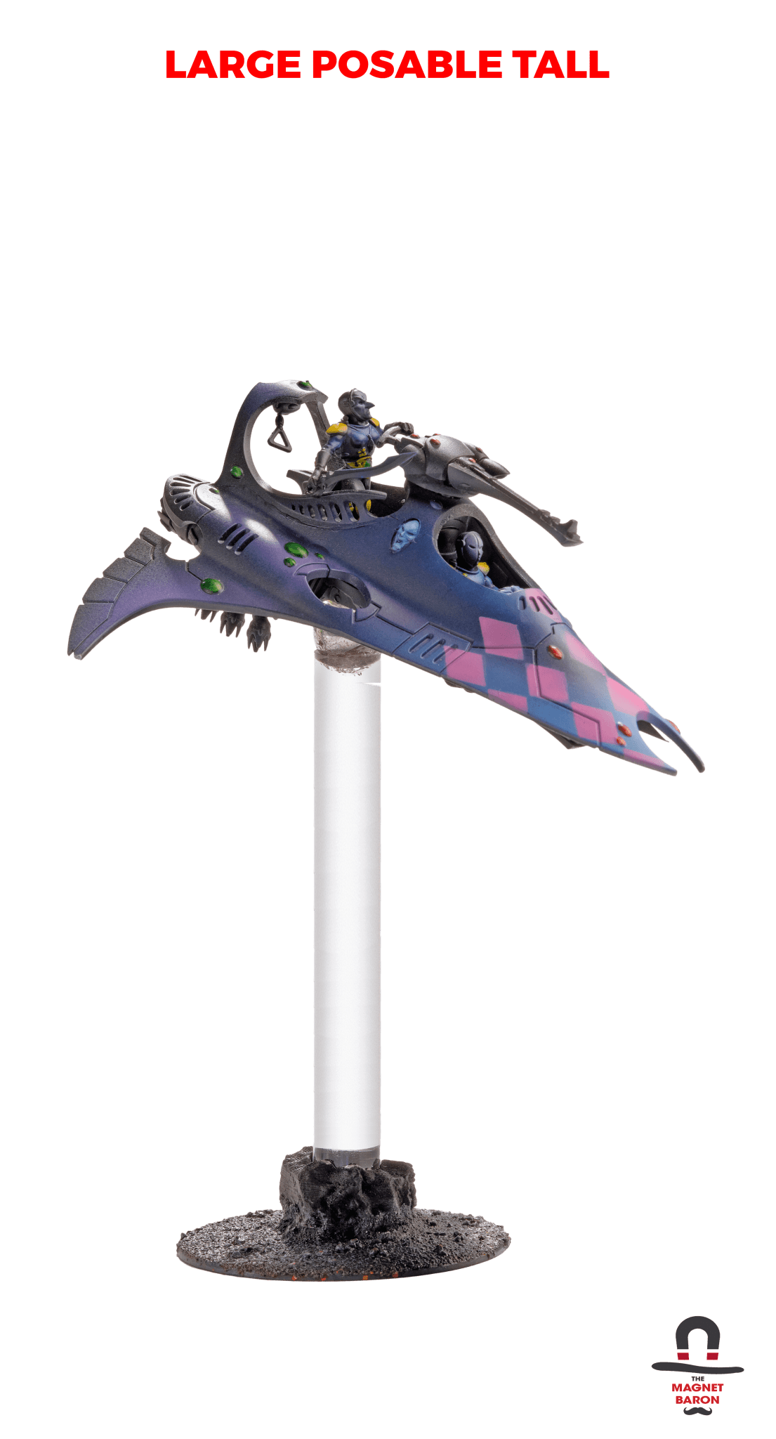 3 Sets Large Posable Magnetic Flight Stands - Magnet Baron