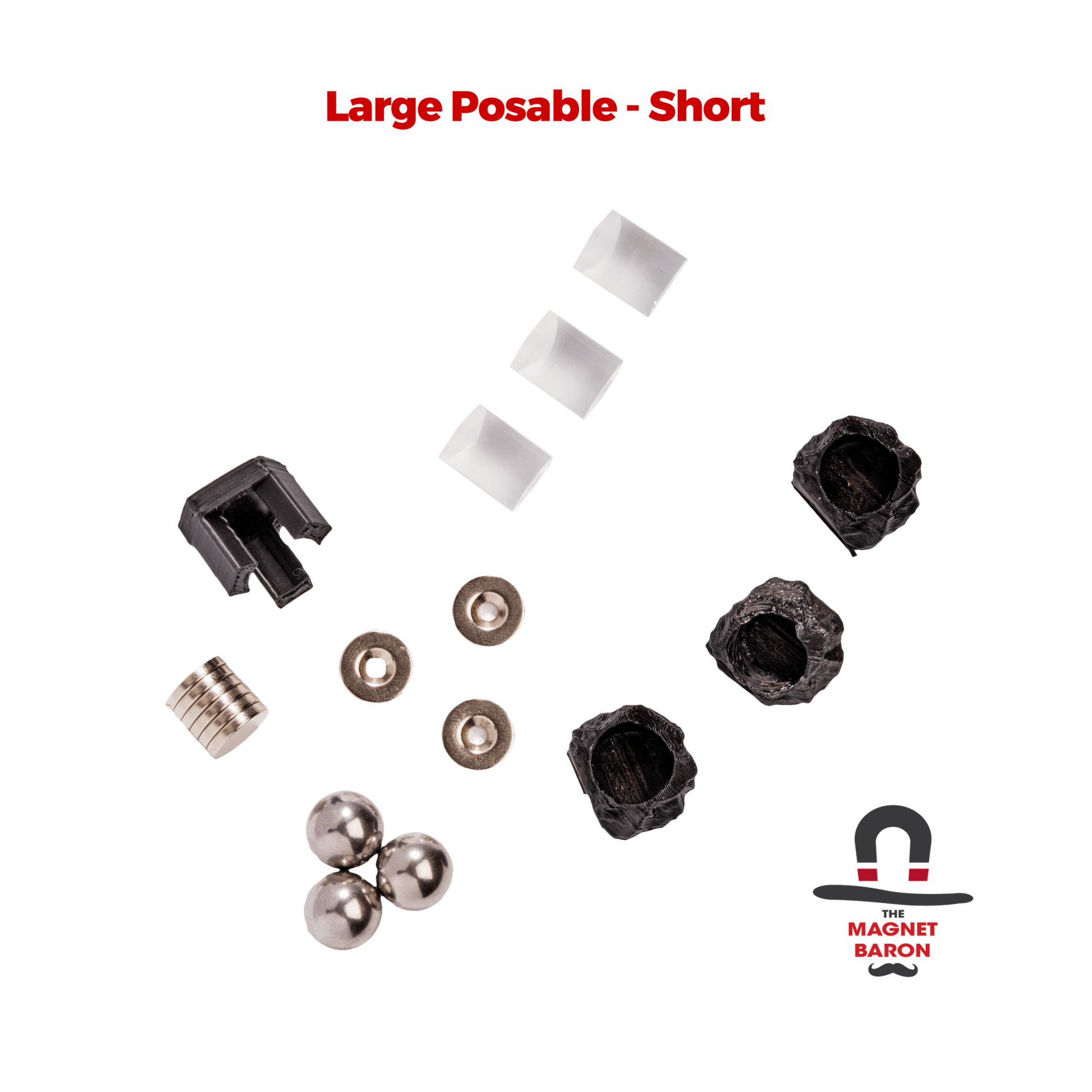 3 Sets Large Posable Magnetic Flight Stands - Magnet Baron