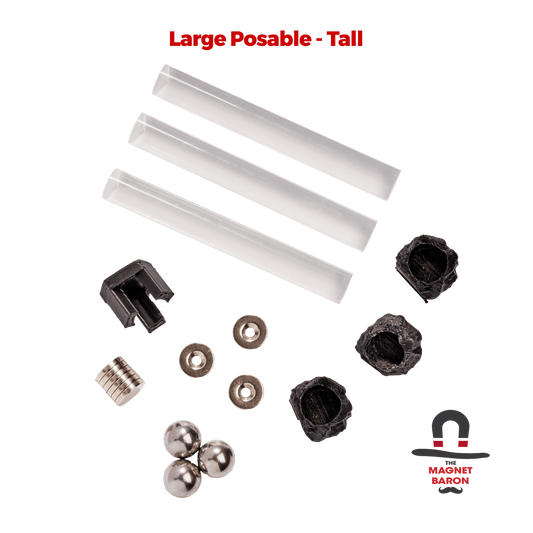 3 Sets Large Posable Magnetic Flight Stands Snowspeeder Fluttercraft Compatible - Tal - Magnet Baron