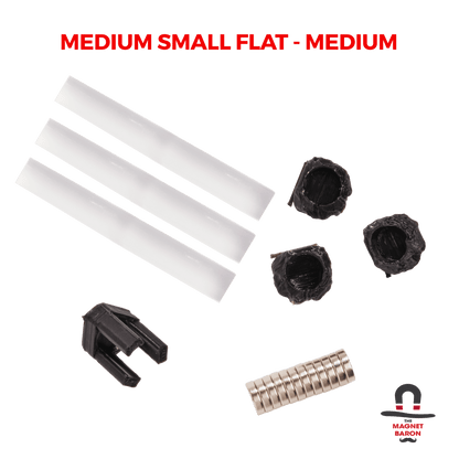 3 Sets Medium Small Flat Magnetic Flight Stands - Magnet Baron