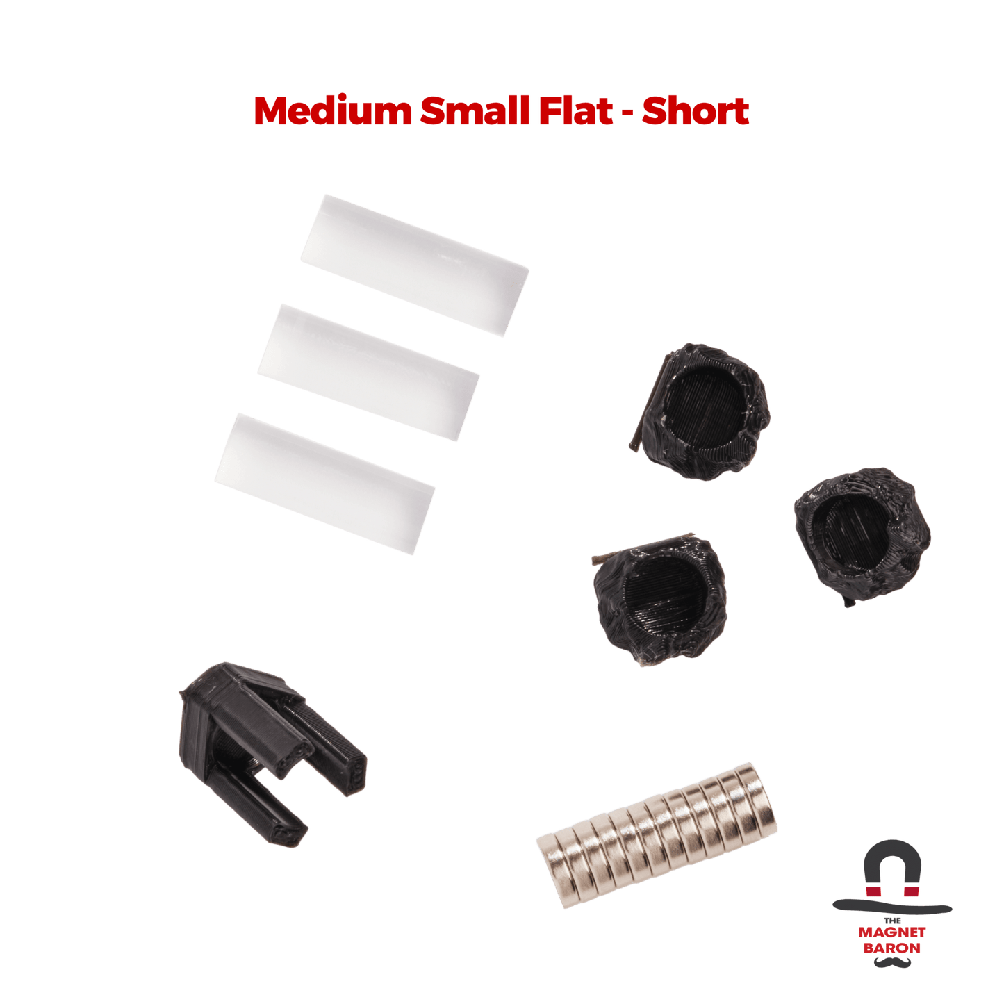 3 Sets Medium Small Flat Magnetic Flight Stands - Magnet Baron