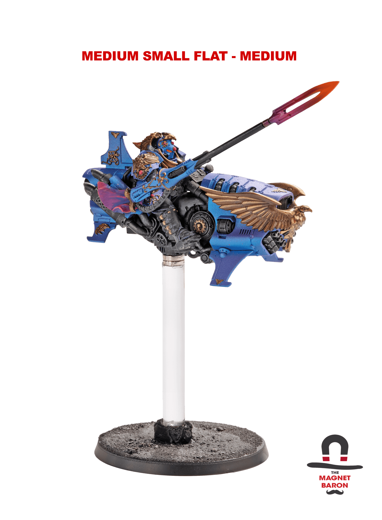 3 Sets Medium Small Flat Magnetic Flight Stands - Magnet Baron