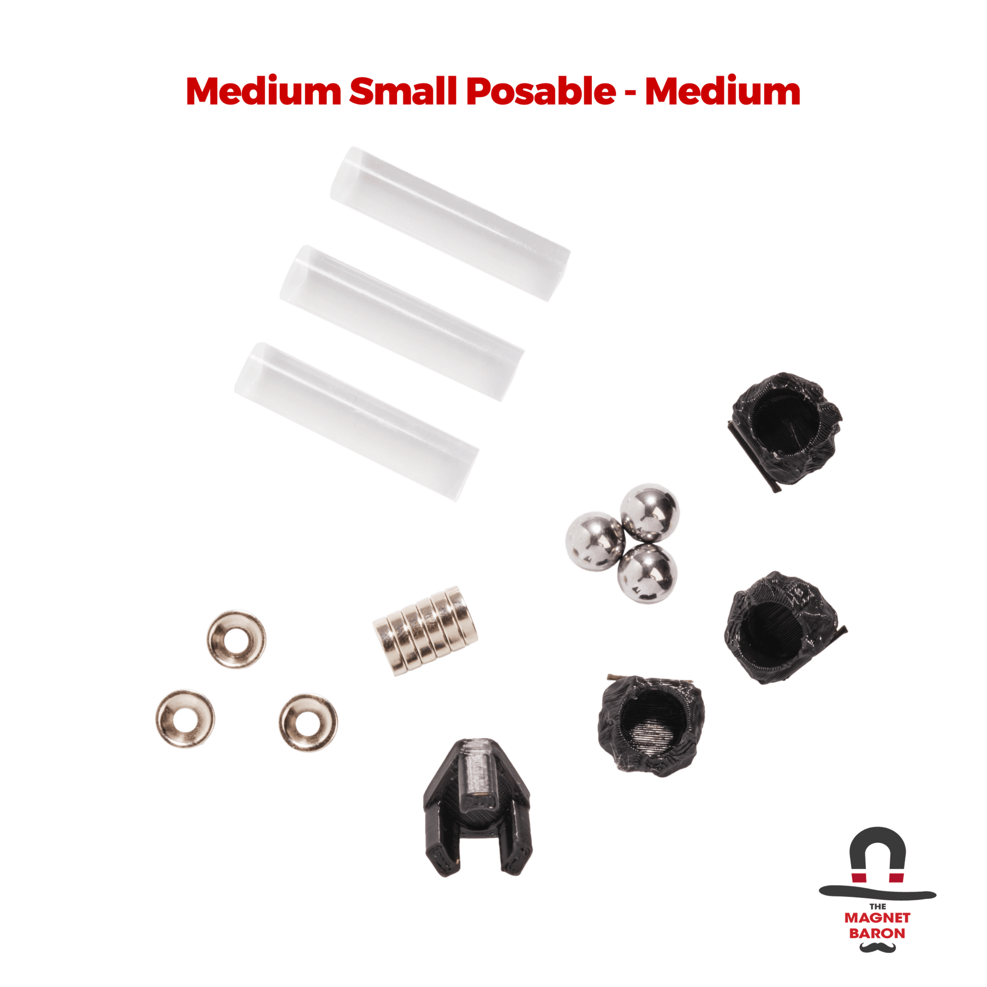 3 Sets Medium Small Posable Magnetic Flight Stands - Magnet Baron