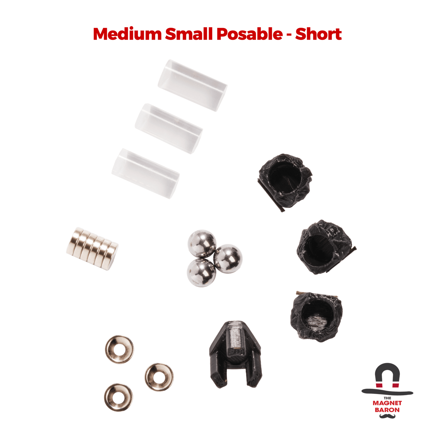 3 Sets Medium Small Posable Magnetic Flight Stands - Magnet Baron