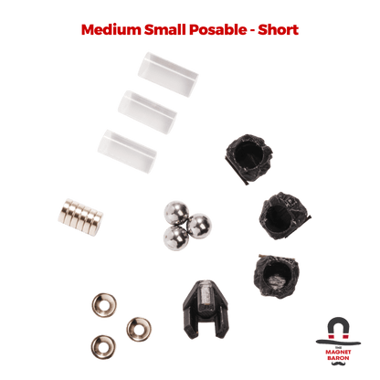 3 Sets Medium Small Posable Magnetic Flight Stands - Magnet Baron