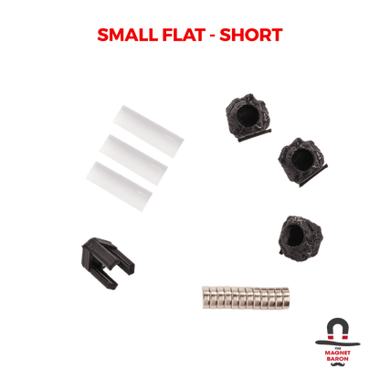 3 Sets Small Flat Magnetic Flight Stands - Magnet Baron