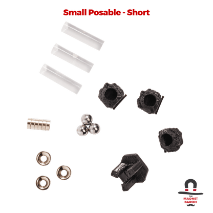 3 Sets Small Posable Magnetic Flight Stands - Magnet Baron