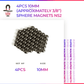 4pcs 10mm (Approximately 3/8") Sphere Magnets N52 - Magnet Baron