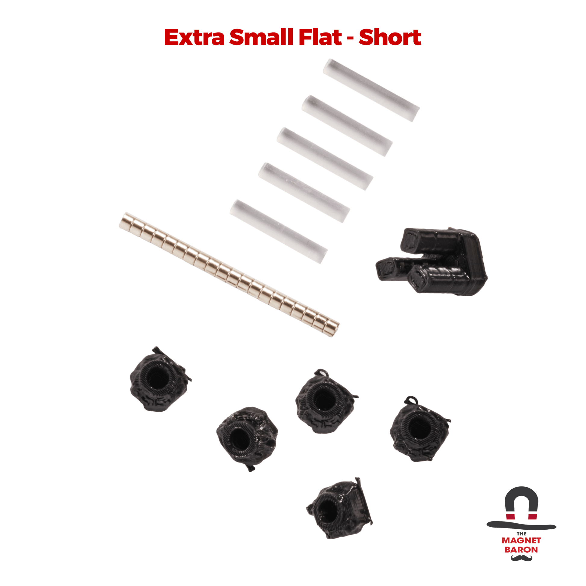 5 Sets Extra Small Flat Magnetic Flight Stands - Magnet Baron