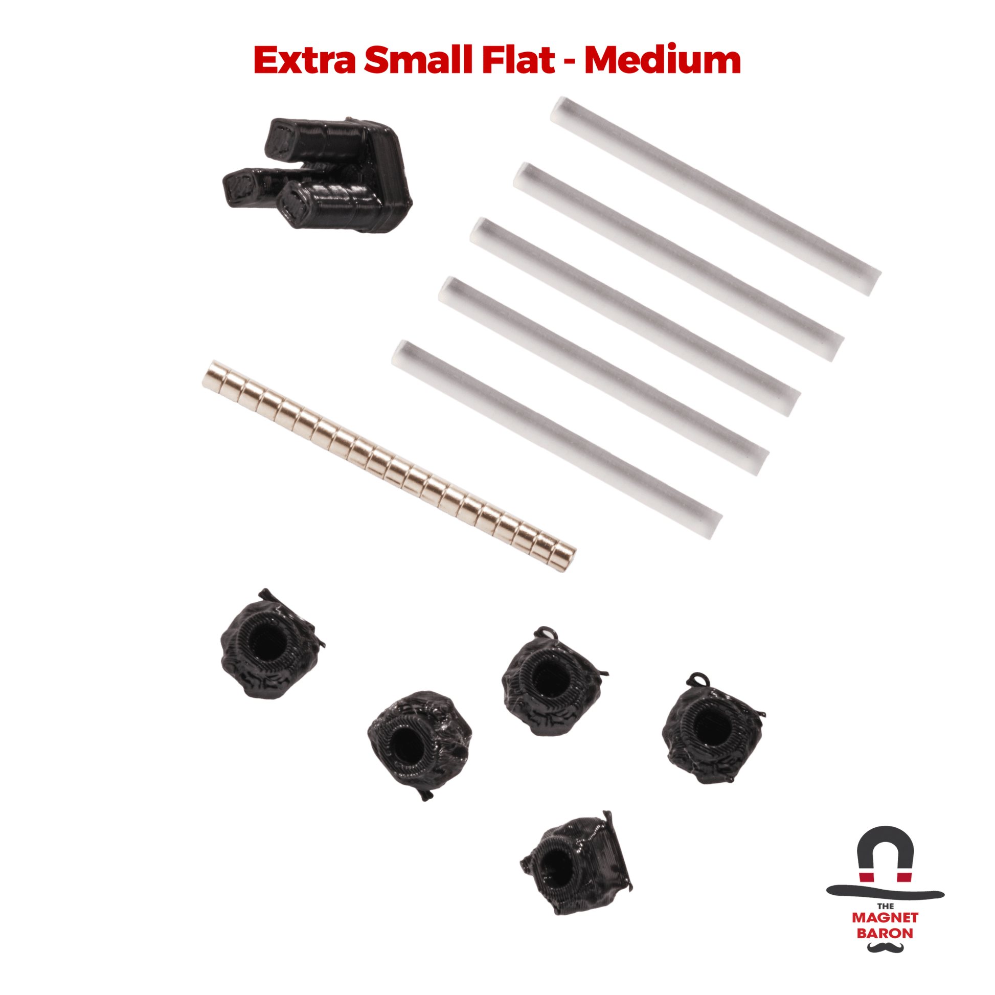 5 Sets Extra Small Flat Magnetic Flight Stands - Magnet Baron