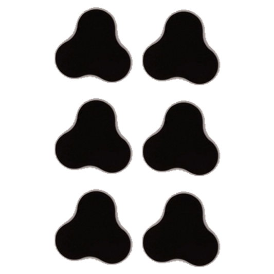 6pcs 3 - Man Triangle Plasteel & Adhesive Movement Tray - Magnet Baron