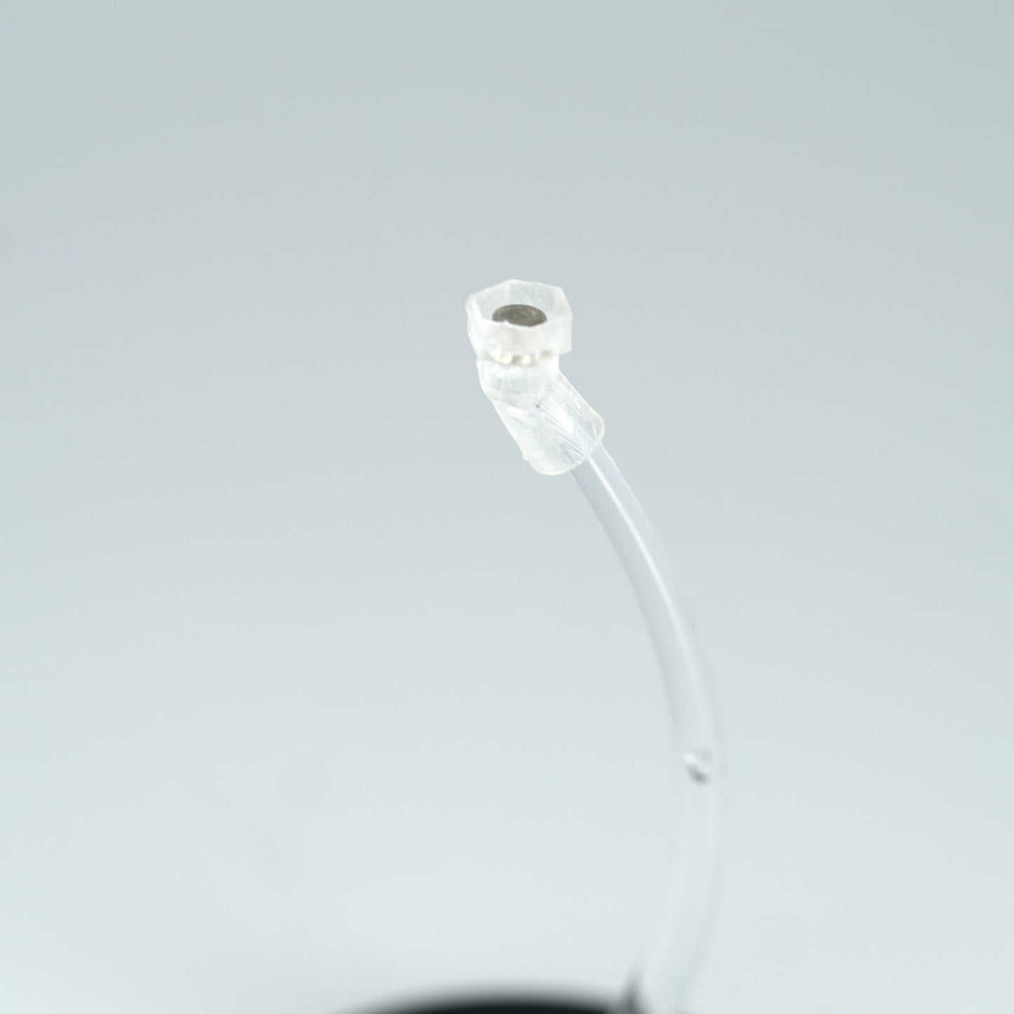 Female hex plug cap glued to a clear swoop peg with a 3mm x 2mm N52 magnet seated in the socket