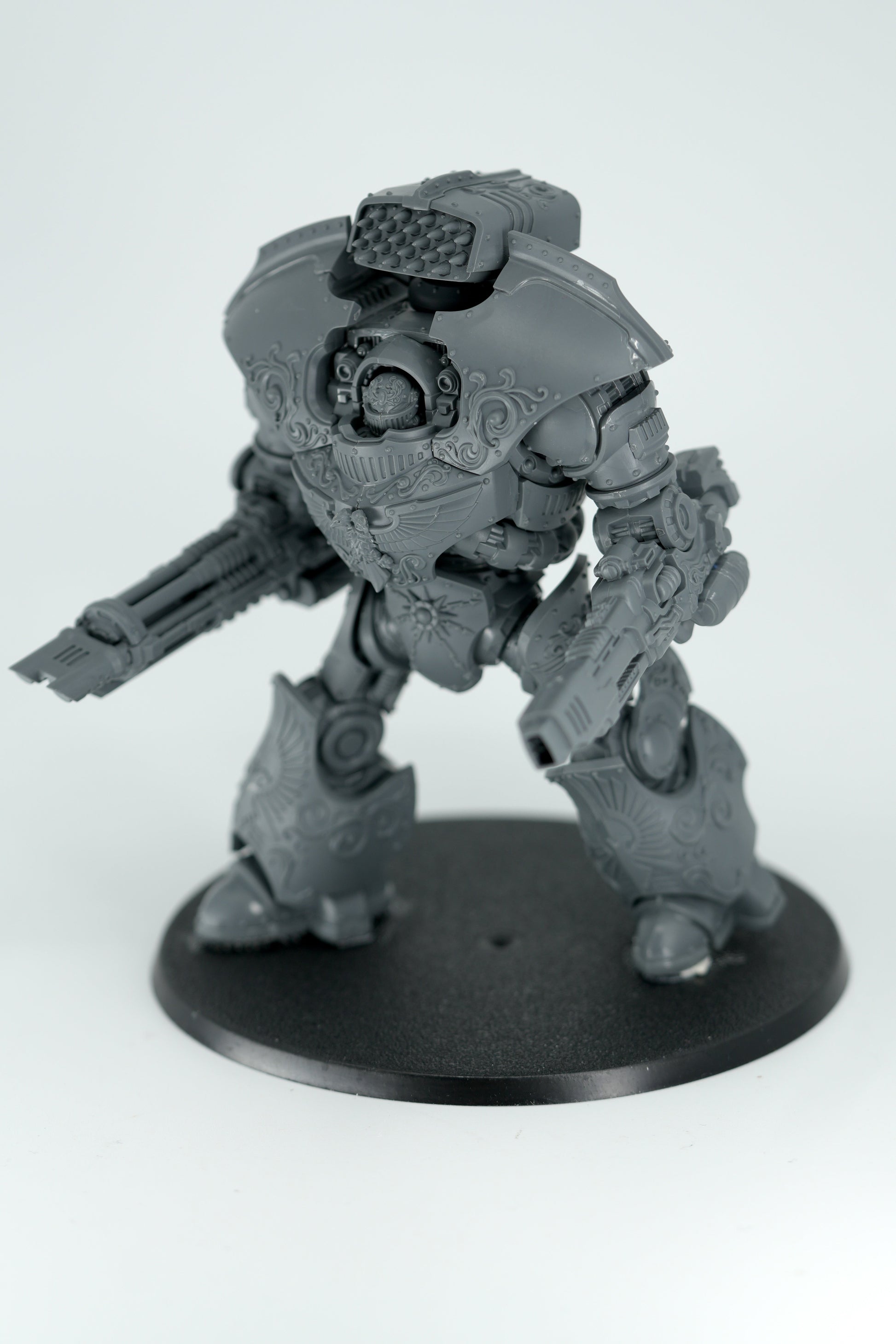 Telemon Dreadnought with magnetized swappable arms, finished model, second view