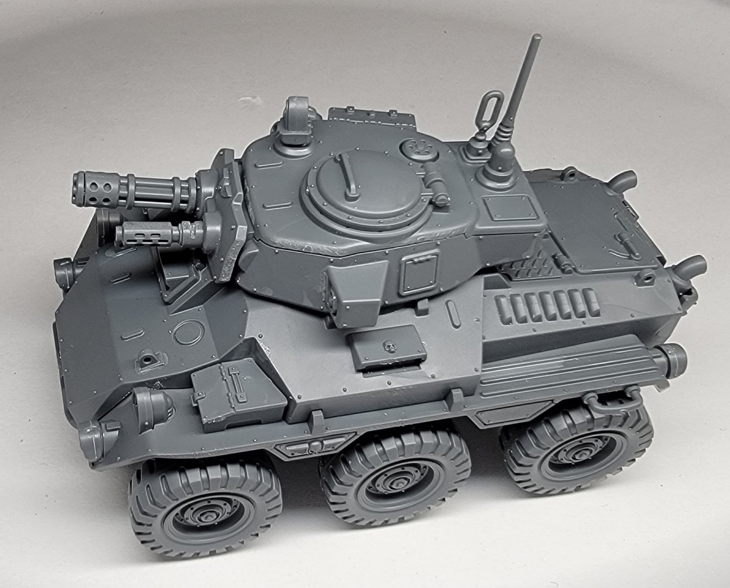 Hippogriff AFV turret built with the Chiron Gatling Cannon and coaxial Meltagun