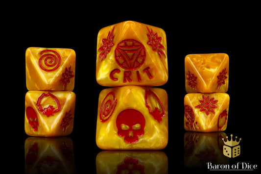 Nuclear Reactor D8 Dice Set