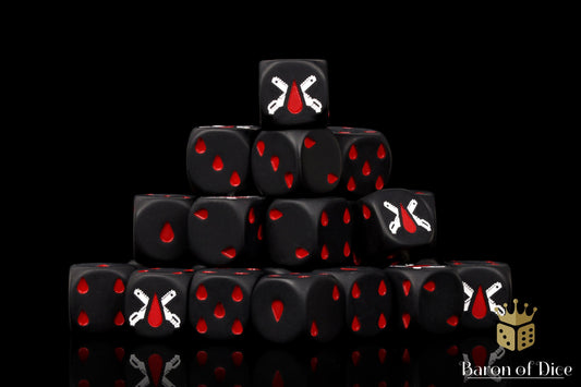 Chain Blades Dice - Matte Black