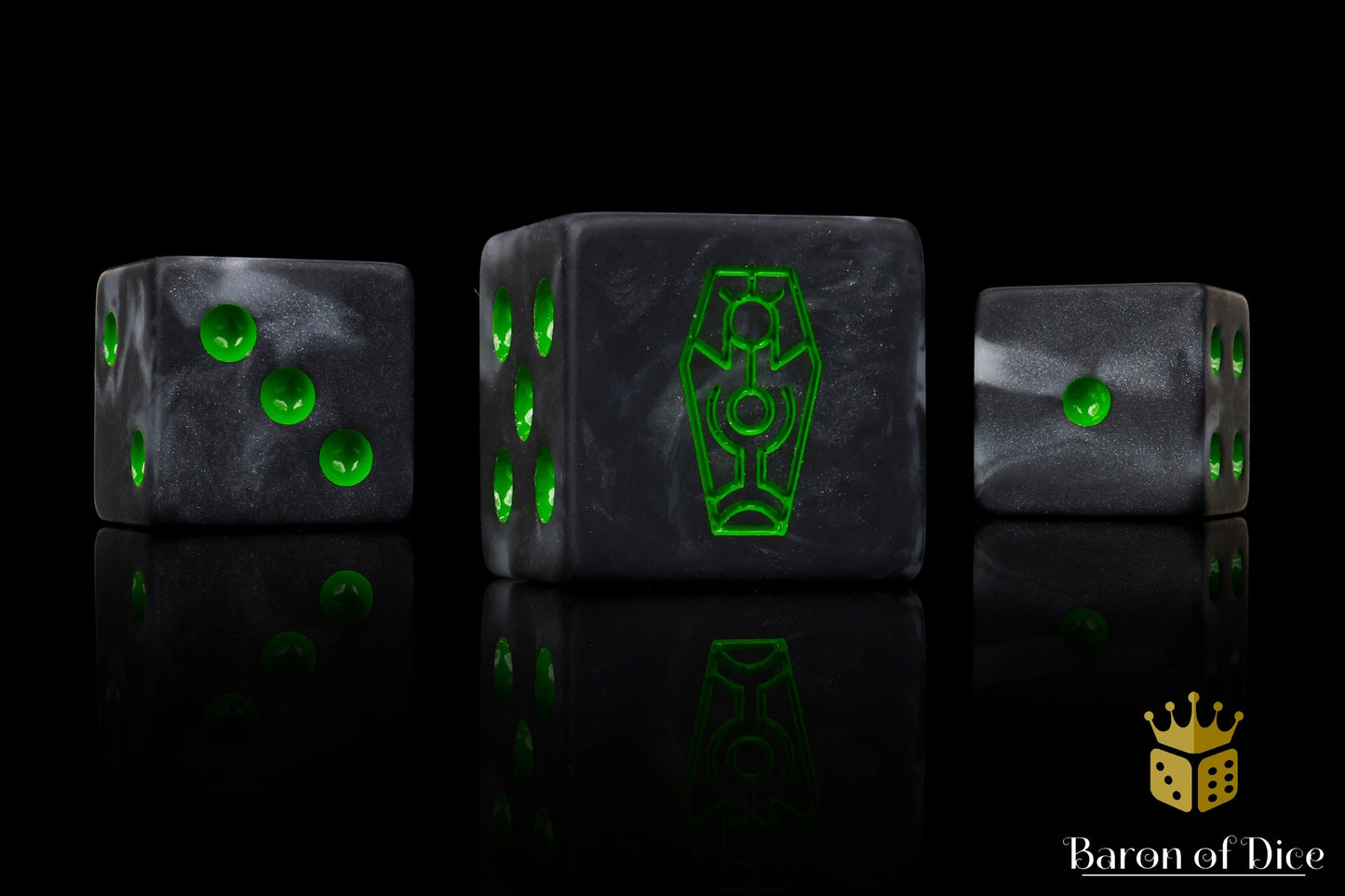 Day of The Dead Dice - Green Coffin