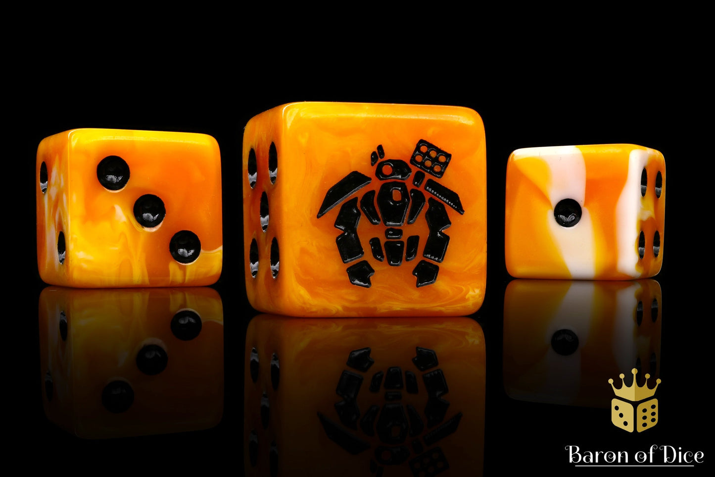 Crisis Robot Dice - Ochre