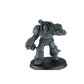 Unpainted Terminator sergeant with power fist and storm bolter, magnetized arms, on a 40mm base