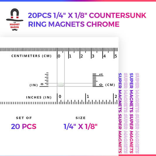 50pcs 1/4" x 1/8" (6.35mm x 3.175mm) Disc Magnets