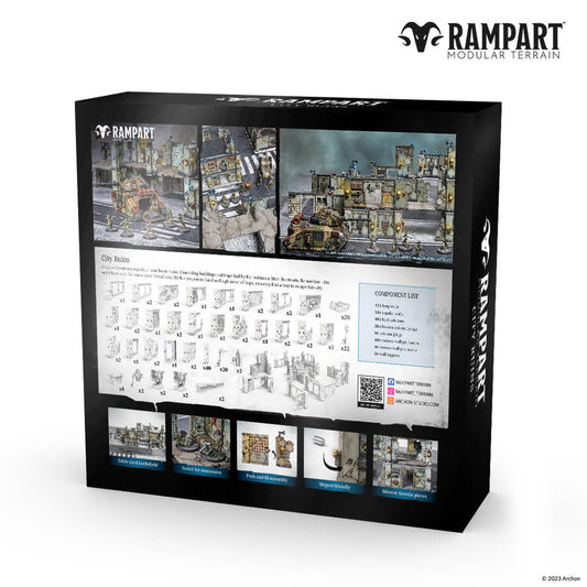 City Ruins - Rampart Magnetic Modular Terrain - Magnet Baron