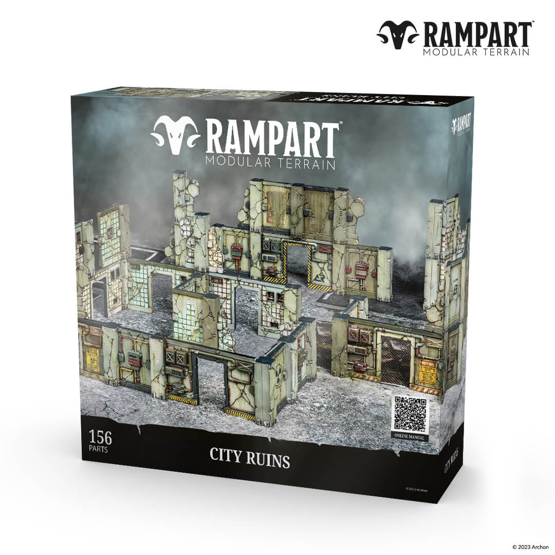 City Ruins - Rampart Magnetic Modular Terrain - Magnet Baron